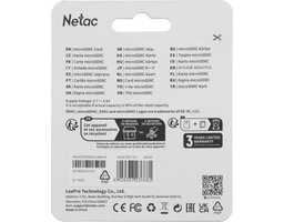 Netac P500 ECO 64Gb MicroSD + SD адаптер (NT02P500ECO-064G-R)
