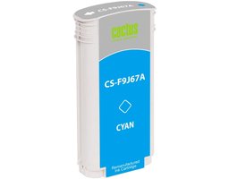 Cactus CS-F9J67A голубой (130 мл) для HP DesignJet T730, T830