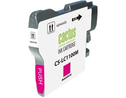 Cactus CS-LC1100M пурпурный (16 мл) для Brother DCP-385c/6690cw/MFC-990/5890/5895/6490
