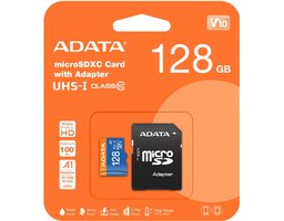ADATA Premier microSDXC UHS-I U1 V10 A1 Class10 128GB + SD adapter (AUSDX128GUICL10A1-RA1)