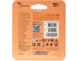 ADATA Premier microSDXC UHS-I U1 V10 A1 Class10 128GB + SD adapter (AUSDX128GUICL10A1-RA1)