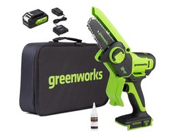 Greenworks 10см, c 1хАКБ 2Ач и ЗУ (2008207UA)