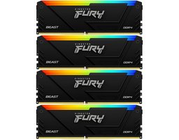 Kingston Fury Beast Black RGB 32Gb DDR4 3200MHz (4x8Gb KIT) (KF432C16BB2AK4/32)