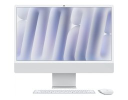 Apple iMac Apple M4 8 core 4000 МГц/16384 Mb/256 Gb SSD/24" /4480х2520/DVD нет/Apple 8 core GPU/MacOS (MWUC3ZP/A) серебристый