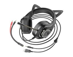 Hoco W107 Cute cat Black