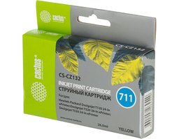 cactus CS-CZ132 711 желтый 26 мл для HP DesignJet T120/T520 A0/T520 A1